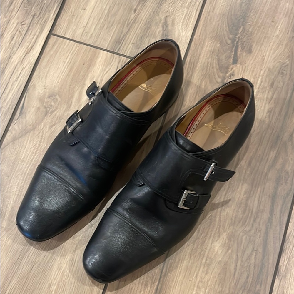 Black Christian Louboutin Leather Men's Dress Shoes